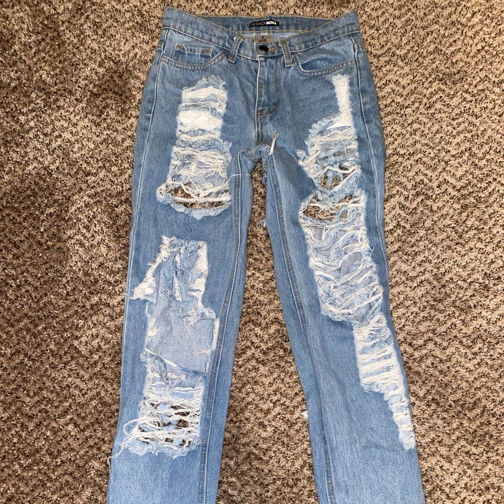 Ripped Denim Jeans
